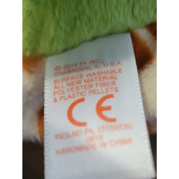 Ty Beanie Boos 10” ZIPPY the Green Turtle with Butt Tag - Picture 11 of 11